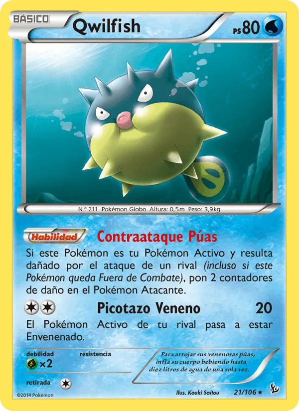 Qwilfish · Destellos de Fuego 21/106