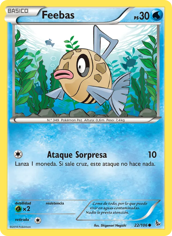 Feebas · Destellos de Fuego 22/106