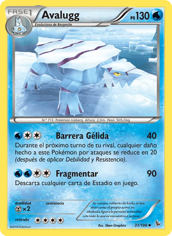 Avalugg · Destellos de Fuego 31/106