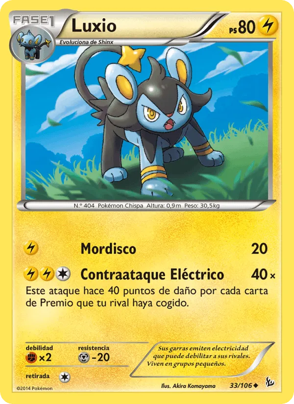 Luxio · Destellos de Fuego 33/106