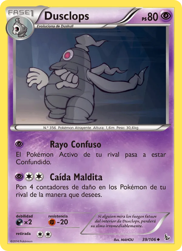 Dusclops · Destellos de Fuego 39/106