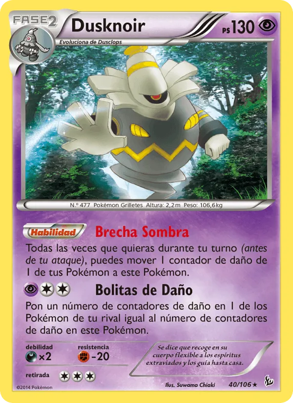 Dusknoir · Destellos de Fuego 40/106