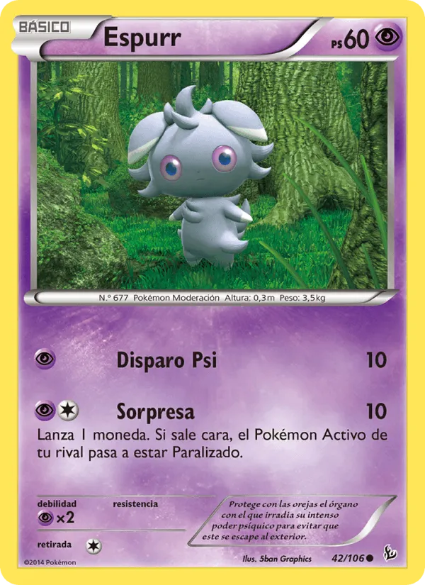 Espurr · Destellos de Fuego 42/106