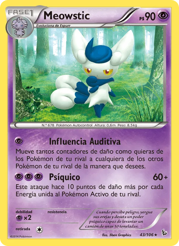 Meowstic · Destellos de Fuego 43/106