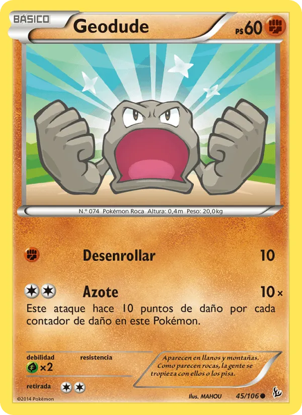 Geodude · Destellos de Fuego 45/106