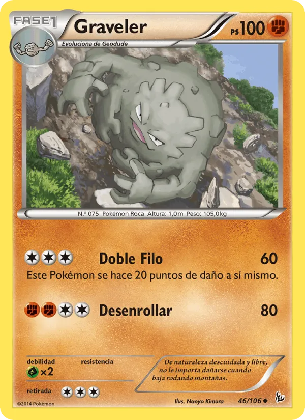 Graveler · Destellos de Fuego 46/106