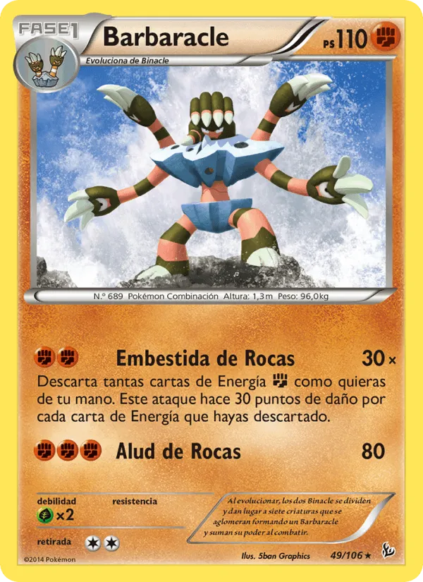 Barbaracle · Destellos de Fuego 49/106