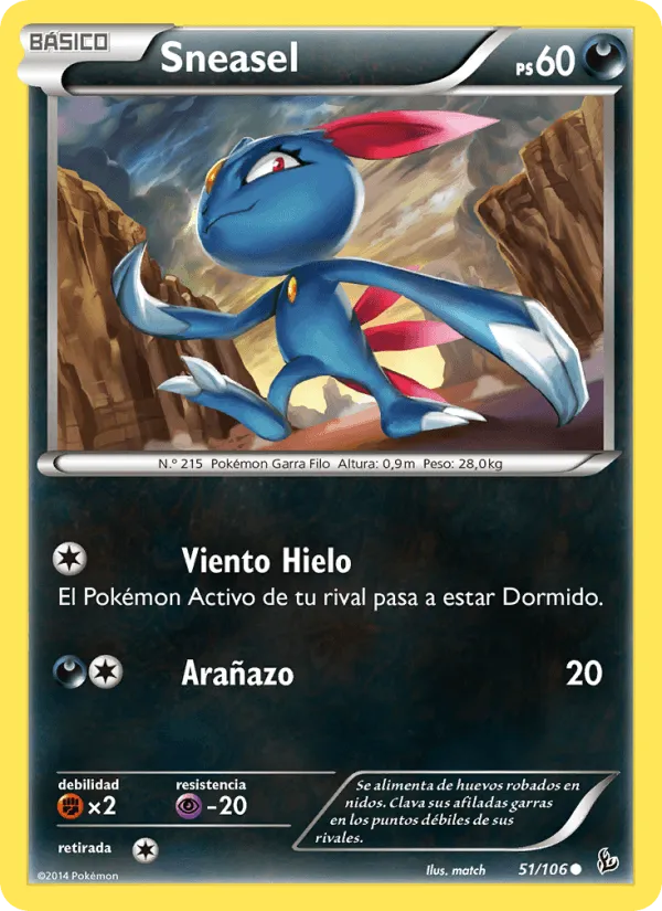 Sneasel · Destellos de Fuego 51/106