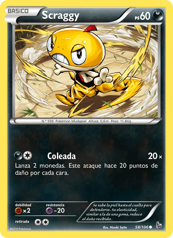 Scraggy · Destellos de Fuego 58/106