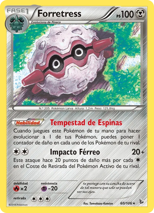 Forretress · Destellos de Fuego 60/106