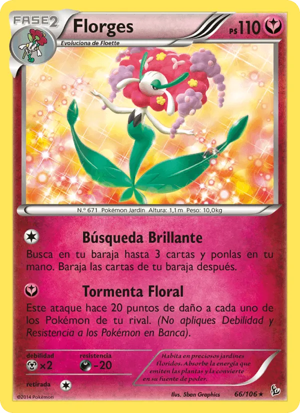 Florges · Destellos de Fuego 66/106