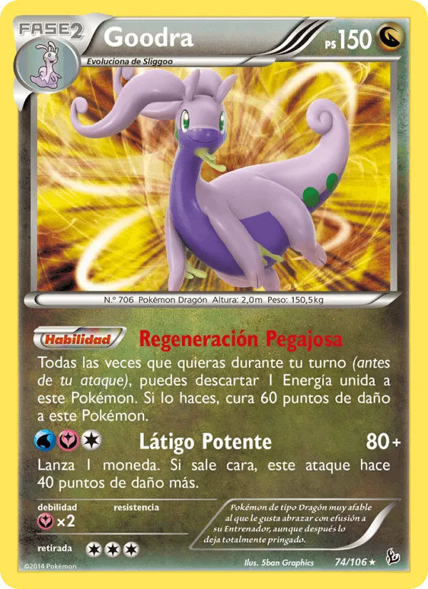 Goodra · Destellos de Fuego 74/106