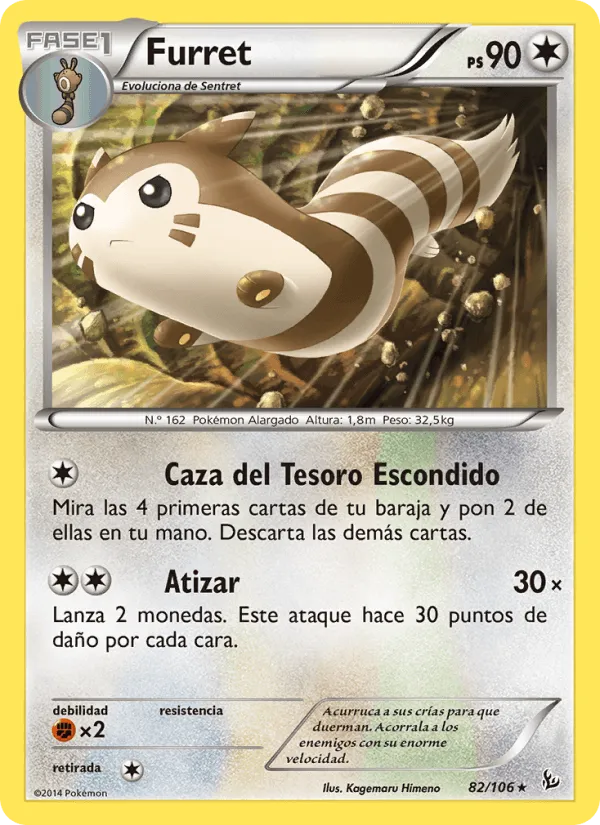 Furret · Destellos de Fuego 82/106