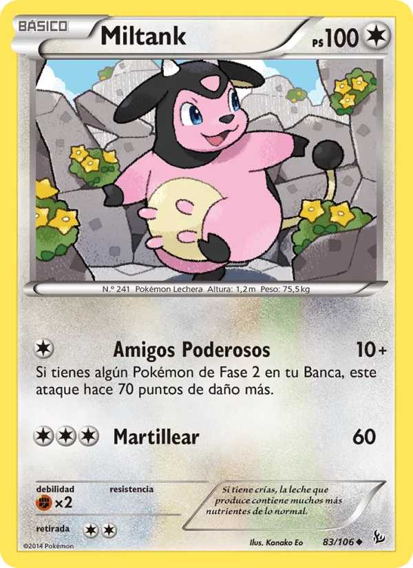 Miltank · Destellos de Fuego 83/106