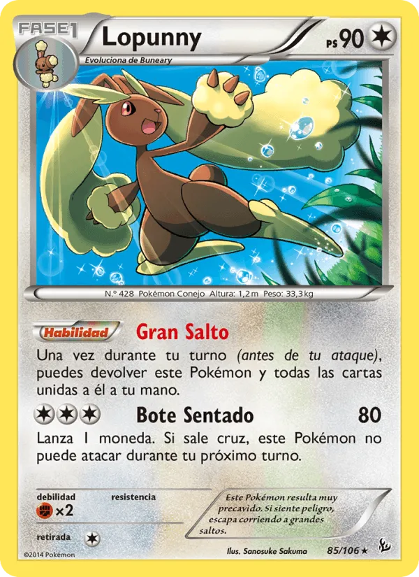 Lopunny · Destellos de Fuego 85/106