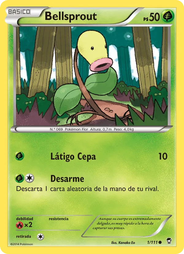 Bellsprout · Puños Furiosos 1/111
