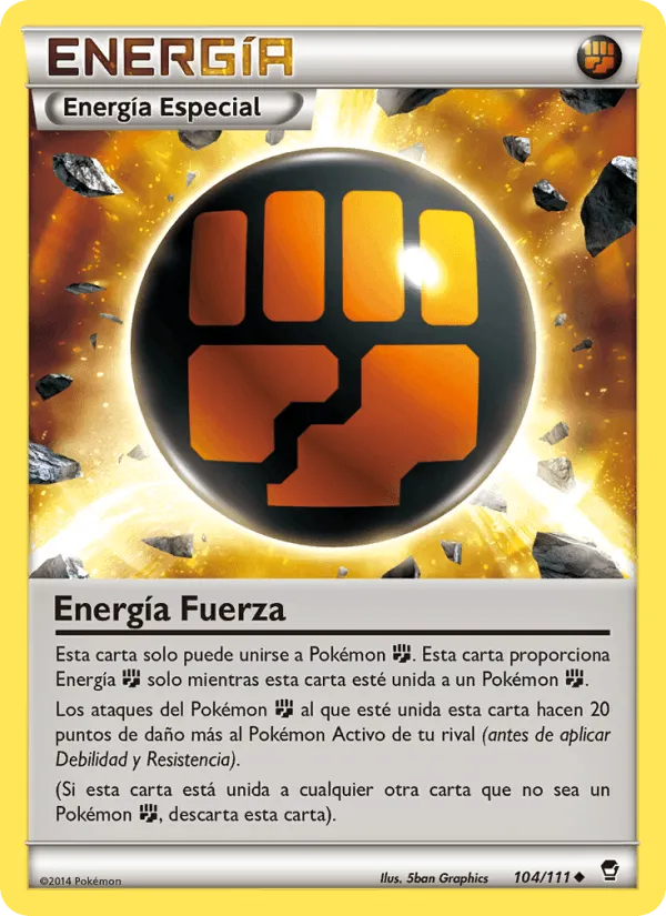 Energía Fuerza · Puños Furiosos 104/111