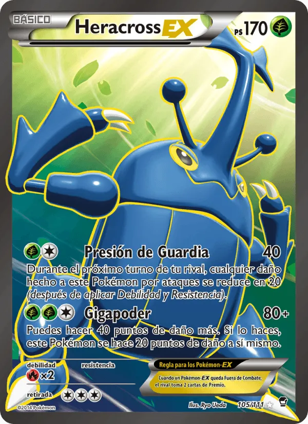 Heracross EX · Puños Furiosos 105/111