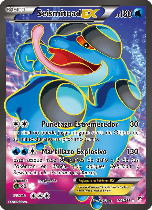 Seismitoad EX · Puños Furiosos 106/111
