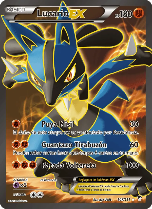 Lucario EX · Puños Furiosos 107/111