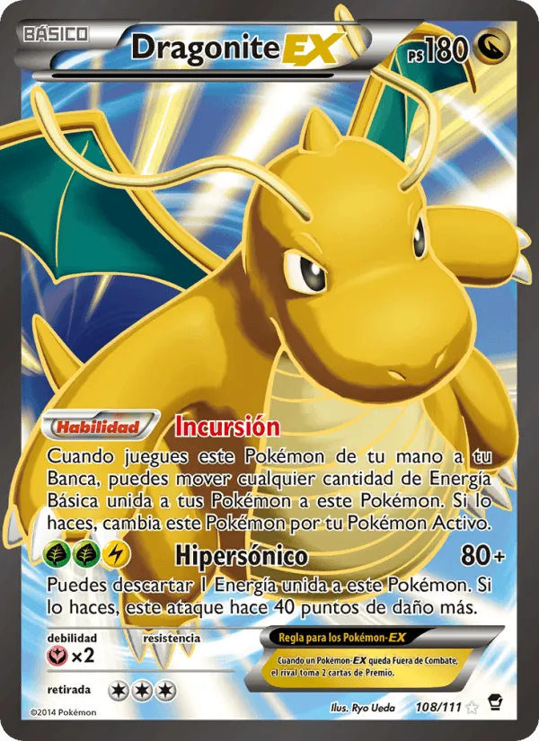 Dragonite EX · Puños Furiosos 108/111
