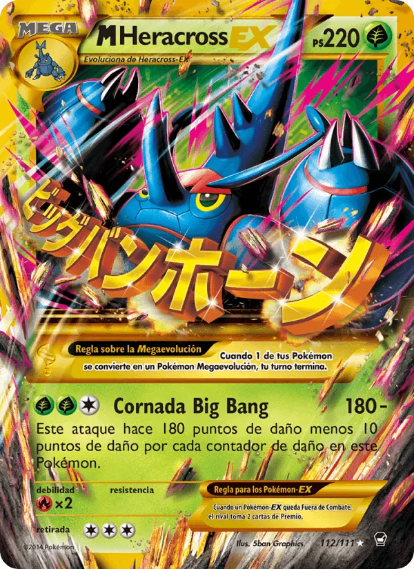 M-Heracross EX · Puños Furiosos 112/111