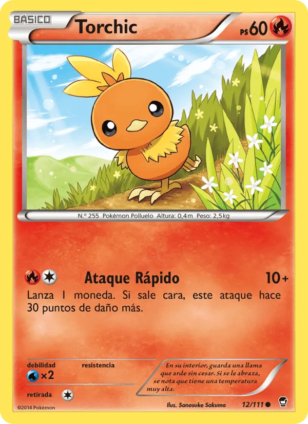 Torchic · Puños Furiosos 12/111
