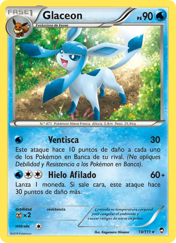 Glaceon · Puños Furiosos 19/111