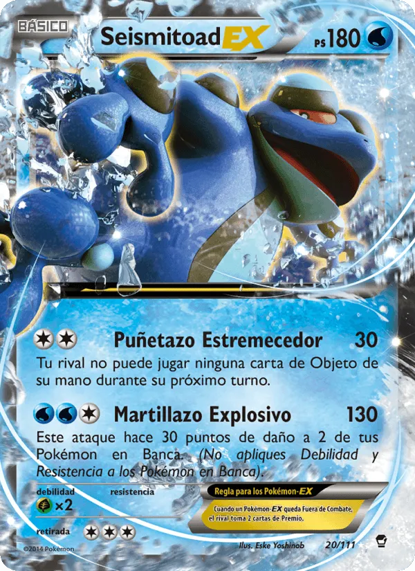 Seismitoad EX · Puños Furiosos 20/111