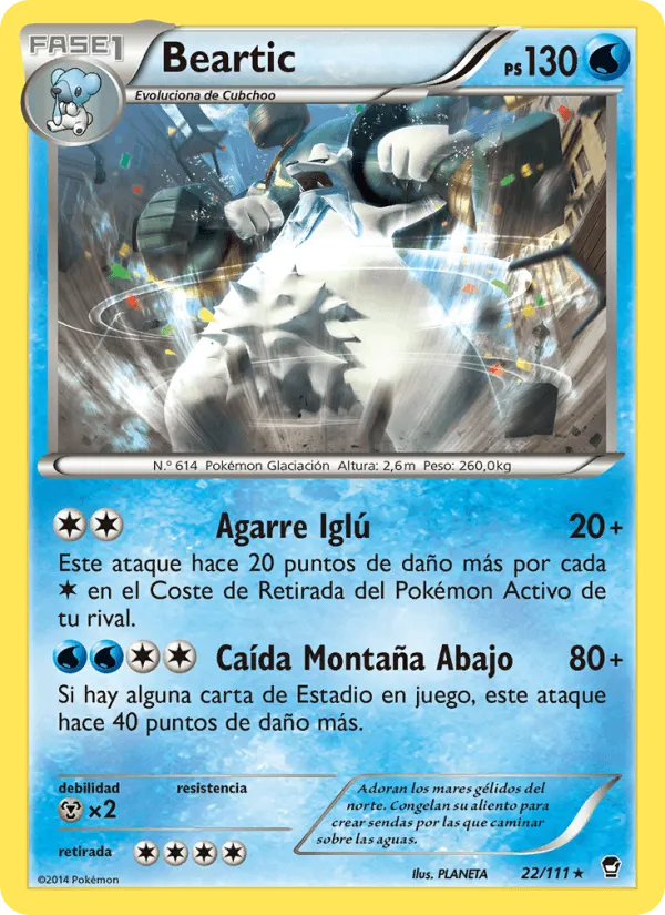 Beartic · Puños Furiosos 22/111