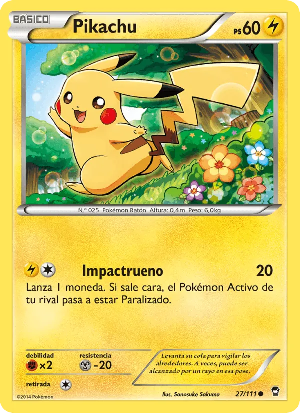Pikachu · Puños Furiosos 27/111