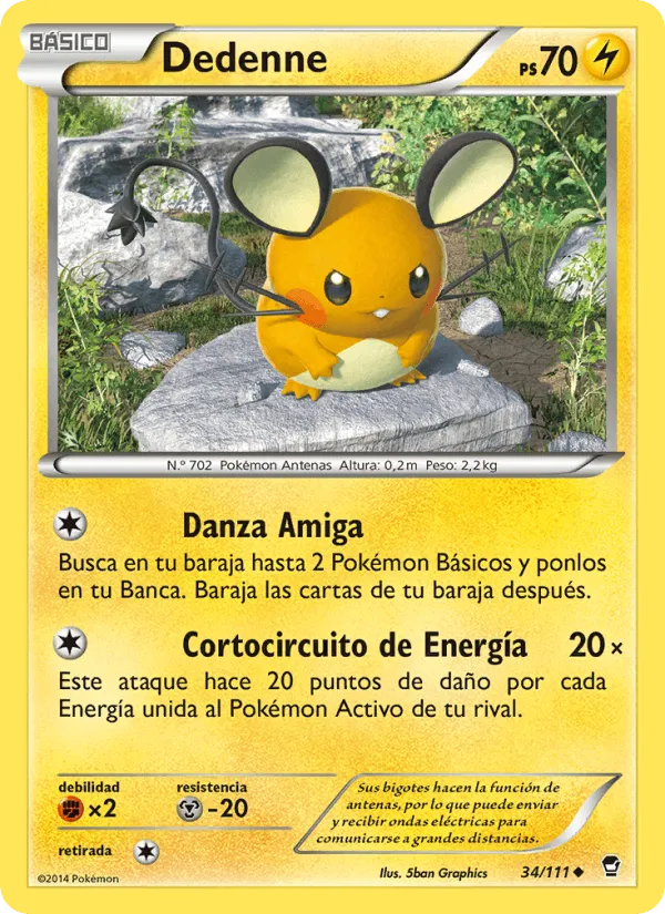 Dedenne · Puños Furiosos 34/111