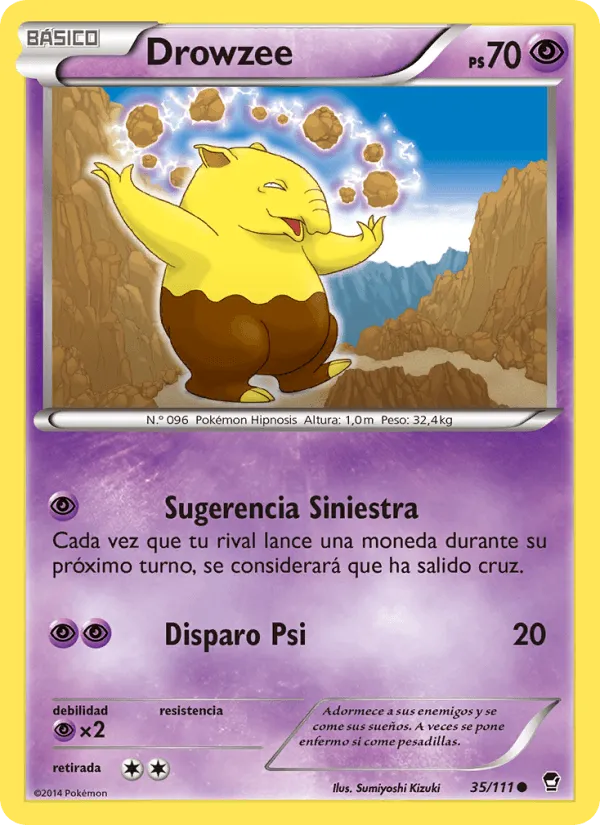 Drowzee · Puños Furiosos 35/111