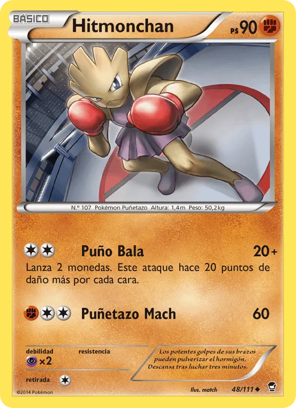 Hitmonchan · Puños Furiosos 48/111