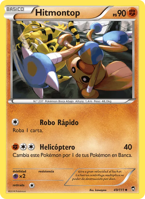 Hitmontop · Puños Furiosos 49/111
