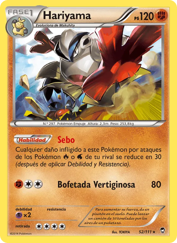 Hariyama · Puños Furiosos 52/111