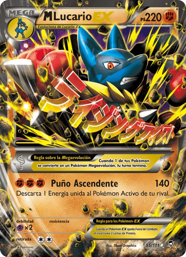 M-Lucario EX · Puños Furiosos 55/111