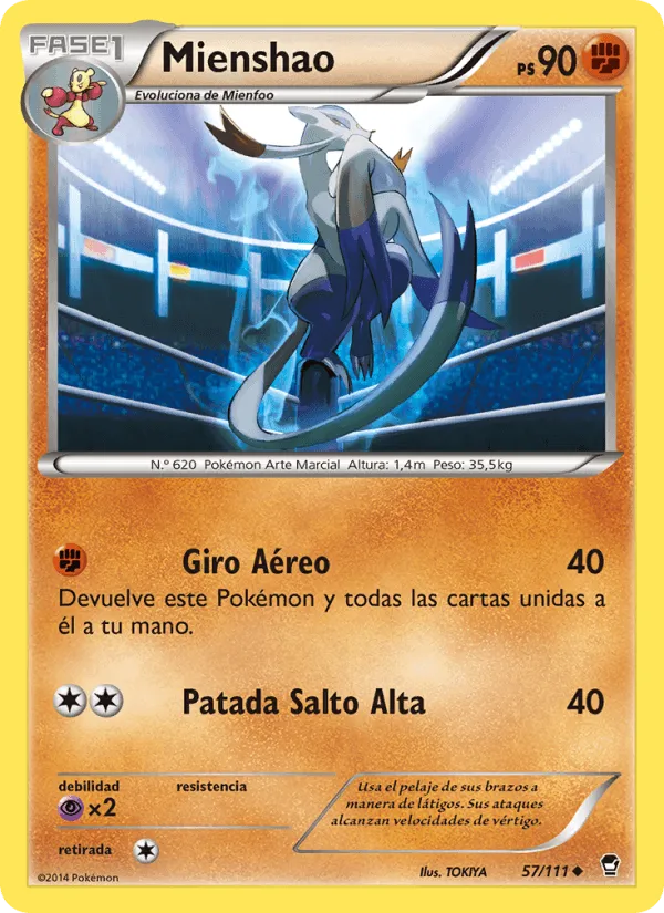 Mienshao · Puños Furiosos 57/111