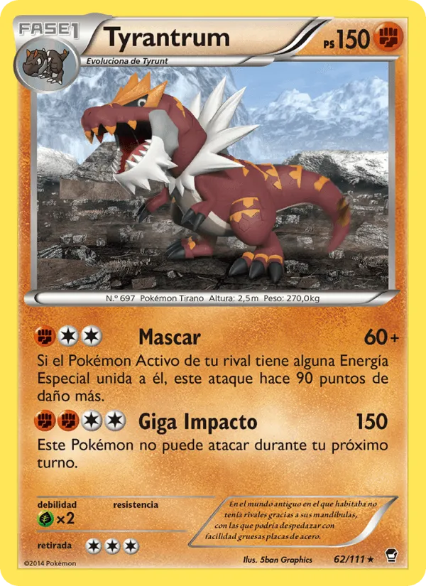 Tyrantrum · Puños Furiosos 62/111