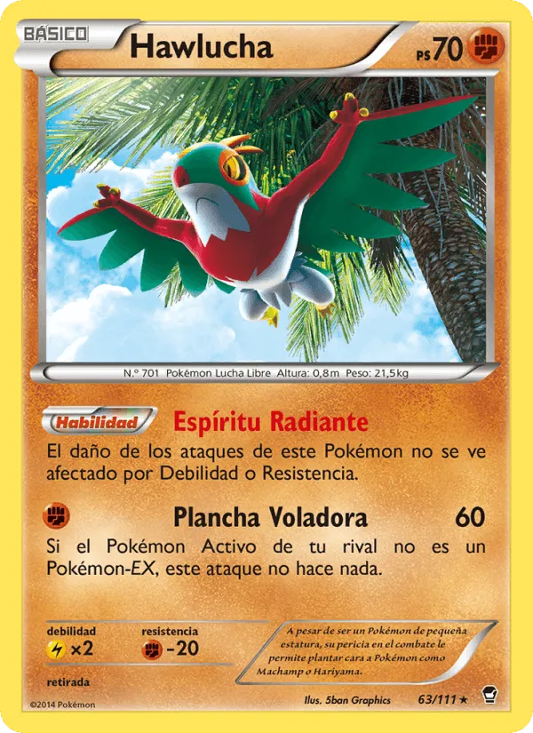 Hawlucha · Puños Furiosos 63/111