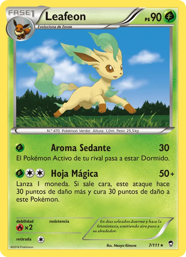 Leafeon · Puños Furiosos 7/111