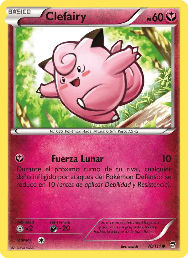 Clefairy · Puños Furiosos 70/111