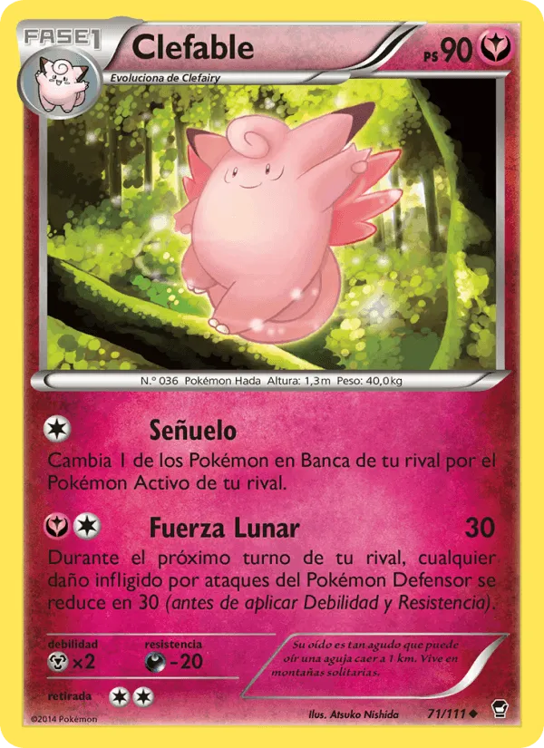 Clefable · Puños Furiosos 71/111