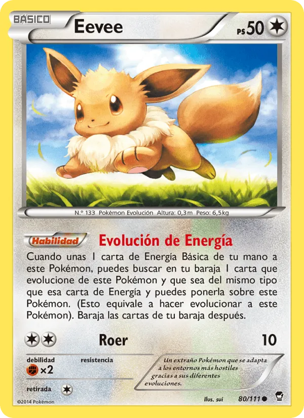 Eevee · Puños Furiosos 80/111
