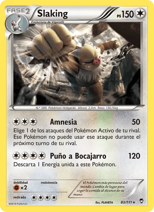 Slaking · Puños Furiosos 83/111