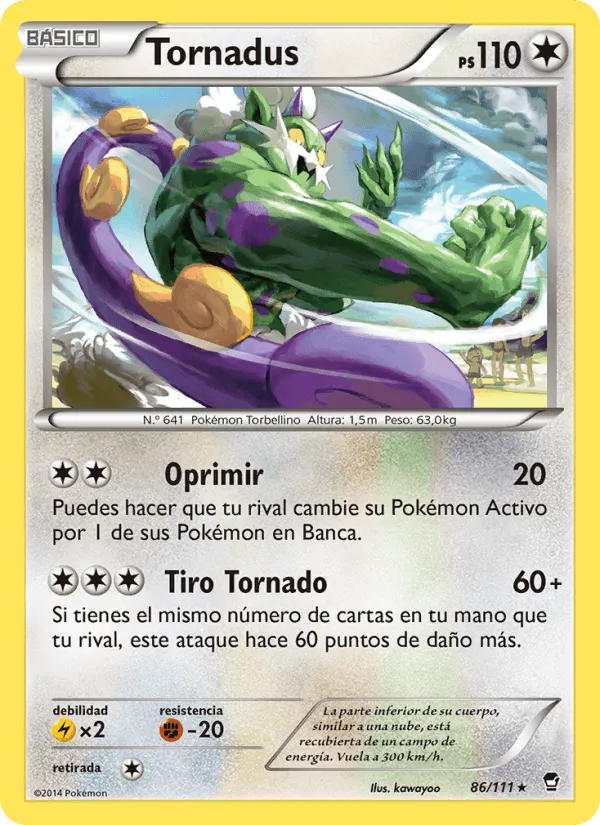 Tornadus · Puños Furiosos 86/111