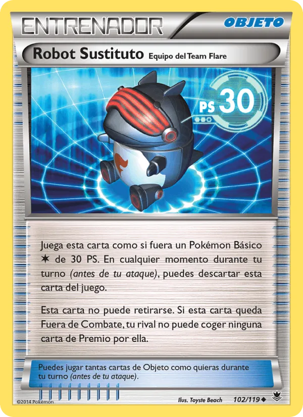 Robot Sustituto Equipo del Team Flare · Fuerzas Fantasmales 102/119