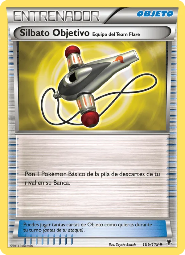 Silbato Objetivo Equipo del Team Flare · Fuerzas Fantasmales 106/119