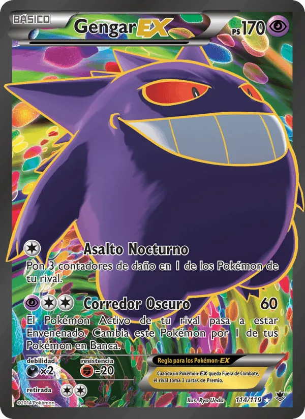 Gengar EX · Fuerzas Fantasmales 114/119