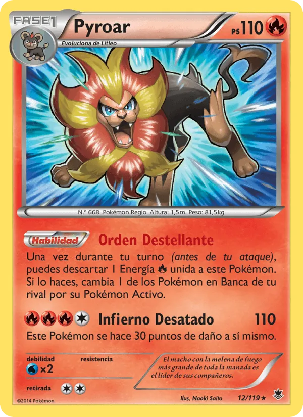 Pyroar · Fuerzas Fantasmales 12/119